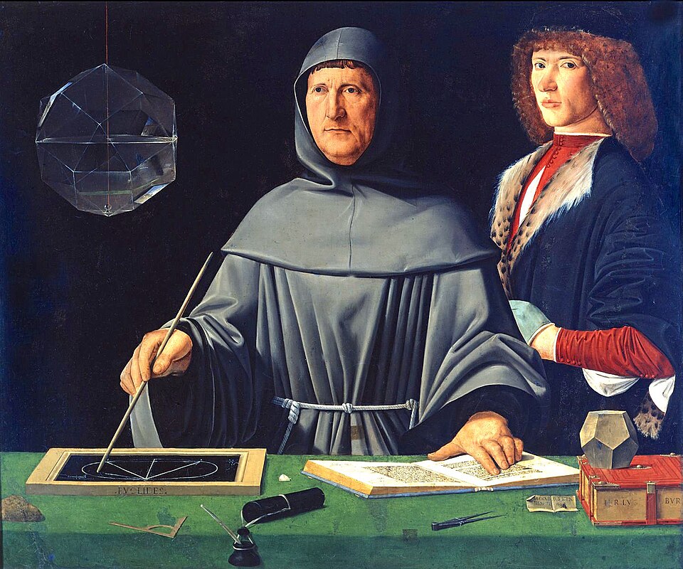 Portrait of Luca Pacioli, the friar who first printed the method of double-entry bookkeeping.