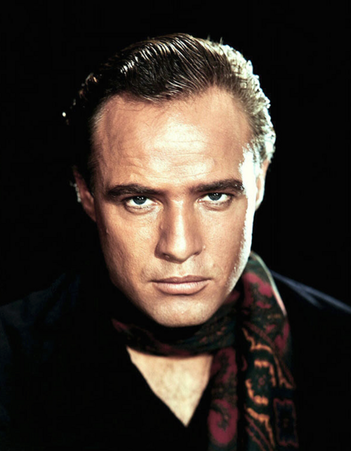 Photograph of the American actor Marlon Brando.