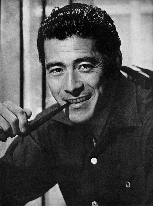Photograph of the Japanese actor Toshiro Mifune.