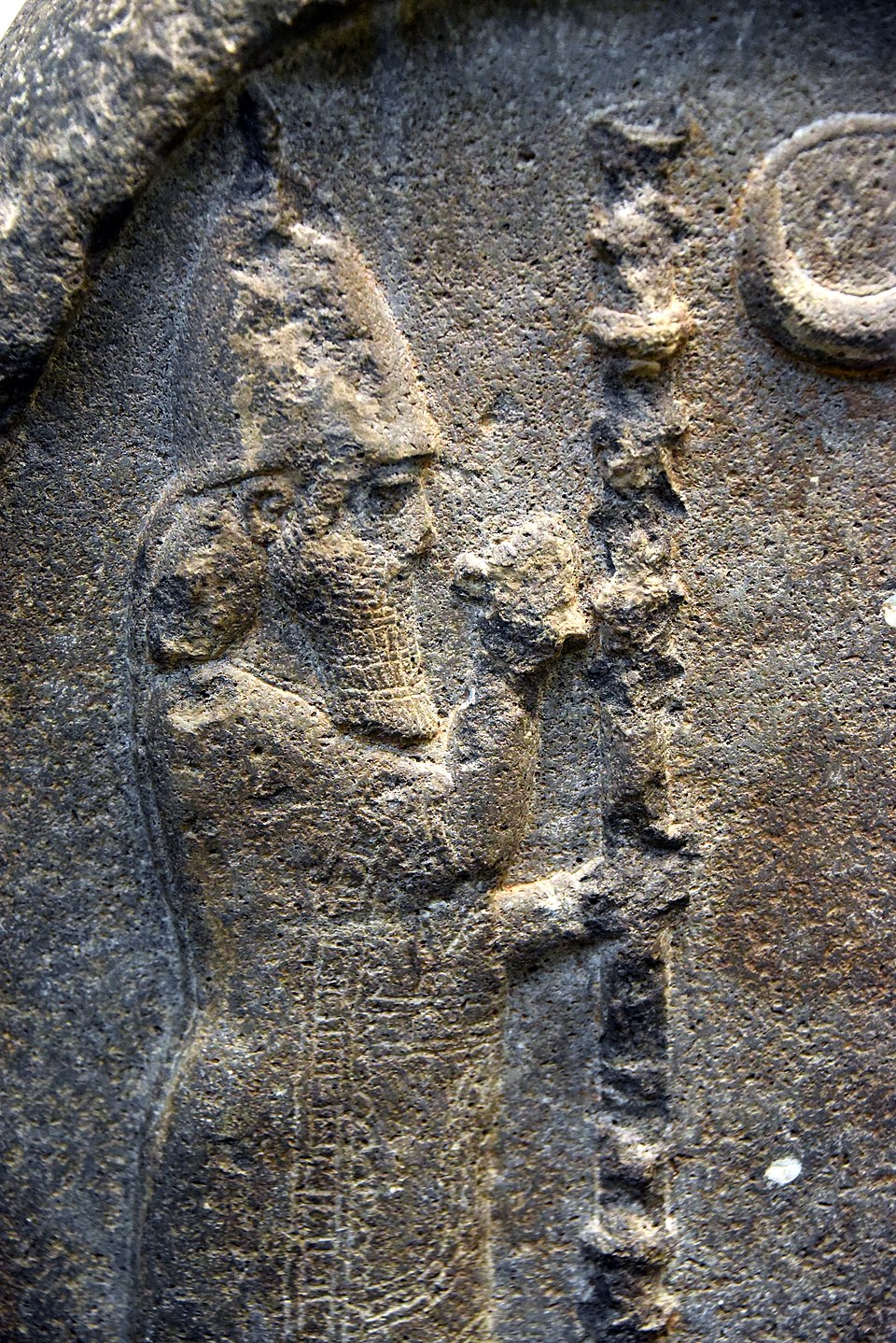 Relief depicting Nabonidus, the Babylonian king who excavated temple foundations in the sixth century BCE.