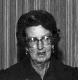 Photograph of paleoanthropologist and archaeologist Mary Leakey.