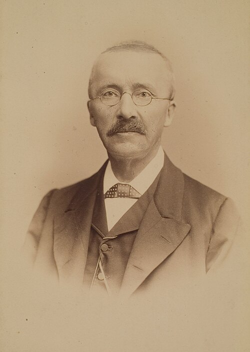 Portrait of Heinrich Schliemann, excavator of Troy.