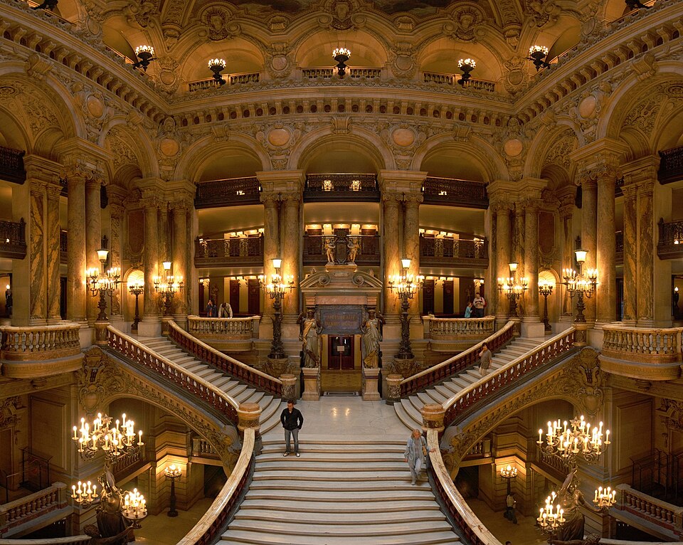 Ornate stone facade of a Beaux-Arts era building
