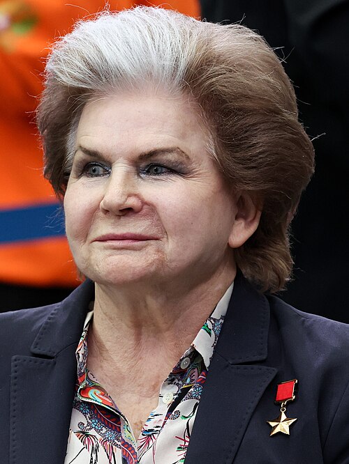 Valentina Tereshkova, the first woman in space, in 1963.