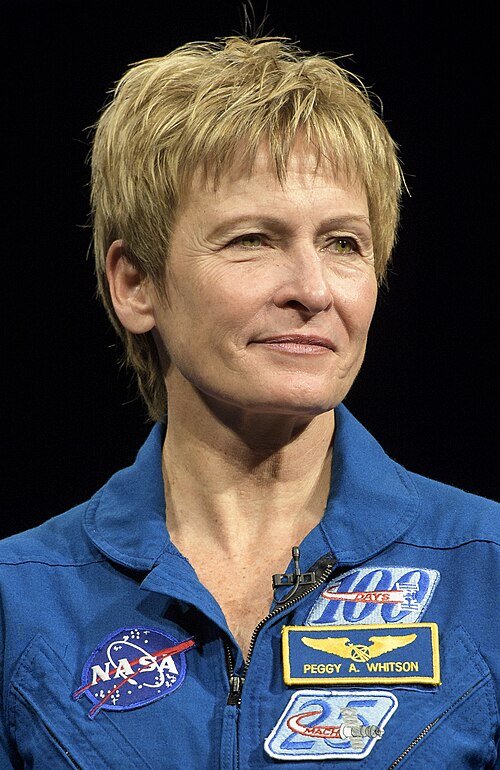NASA astronaut Peggy Whitson aboard the International Space Station.