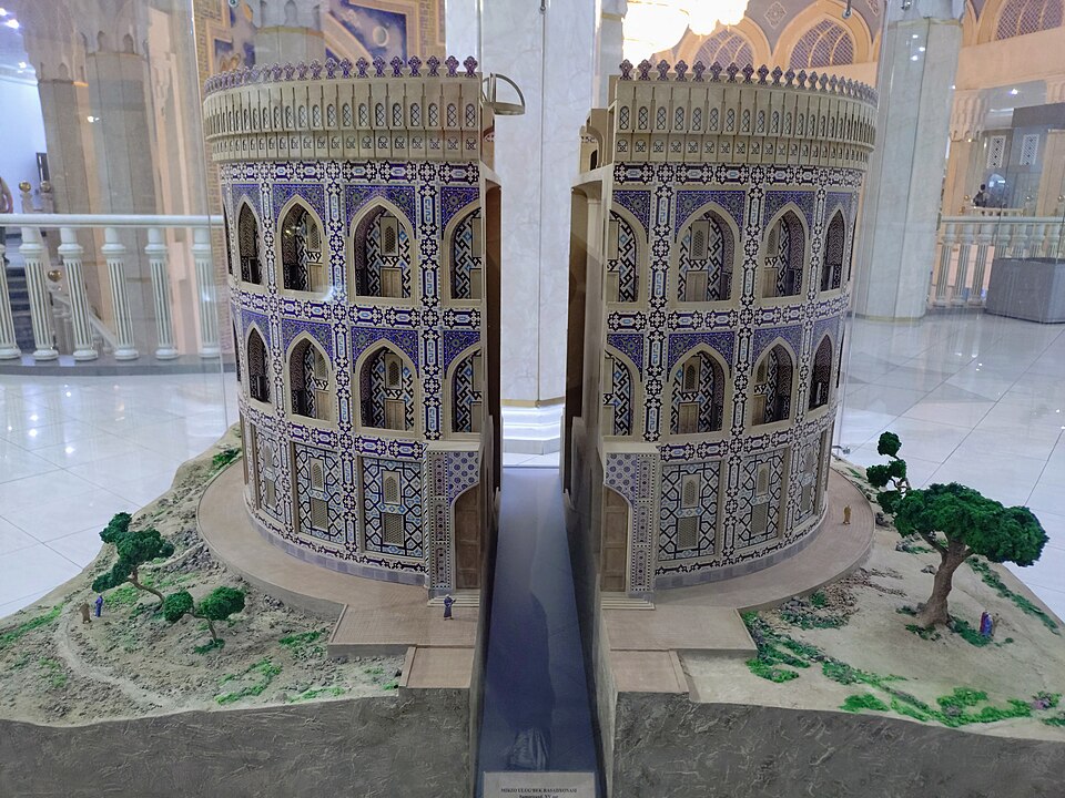The excavated underground arc of the great meridian instrument at Ulugh Beg's Samarkand observatory.