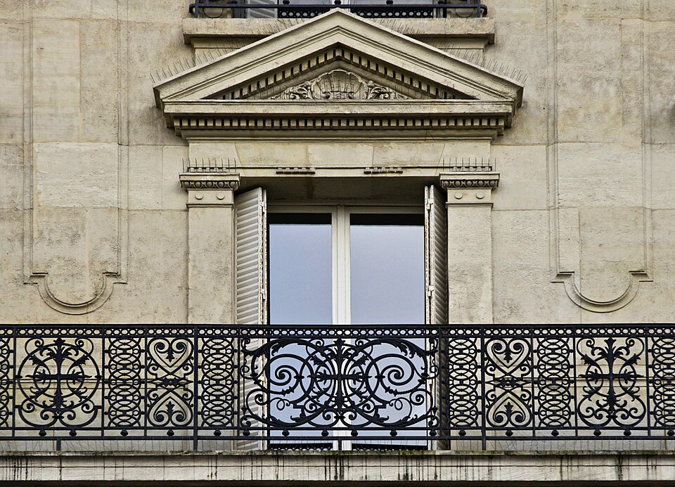 Ornamental wrought ironwork of the pre-industrial era, the blacksmith's principal material.