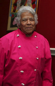 Photograph of chef Leah Chase.