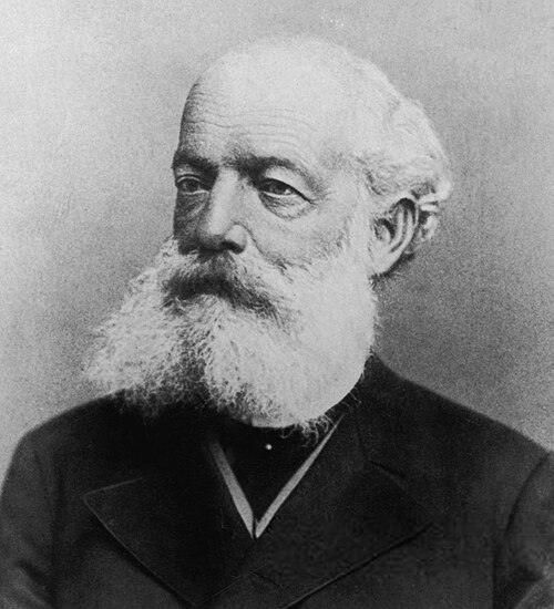 Portrait of August Kekulé, architect of structural organic chemistry.