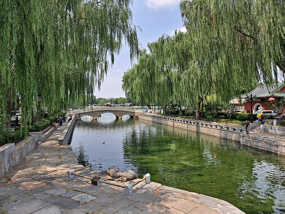 A stretch of China's Grand Canal, the world's longest artificial waterway.