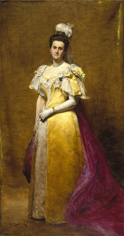 Portrait of Emily Warren Roebling, who saw the Brooklyn Bridge through to completion.