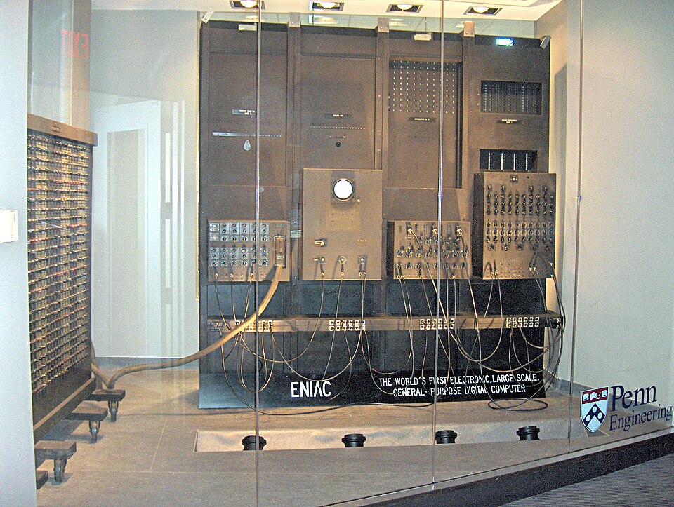 ENIAC, one of the first electronic general-purpose computers, unveiled in 1946
