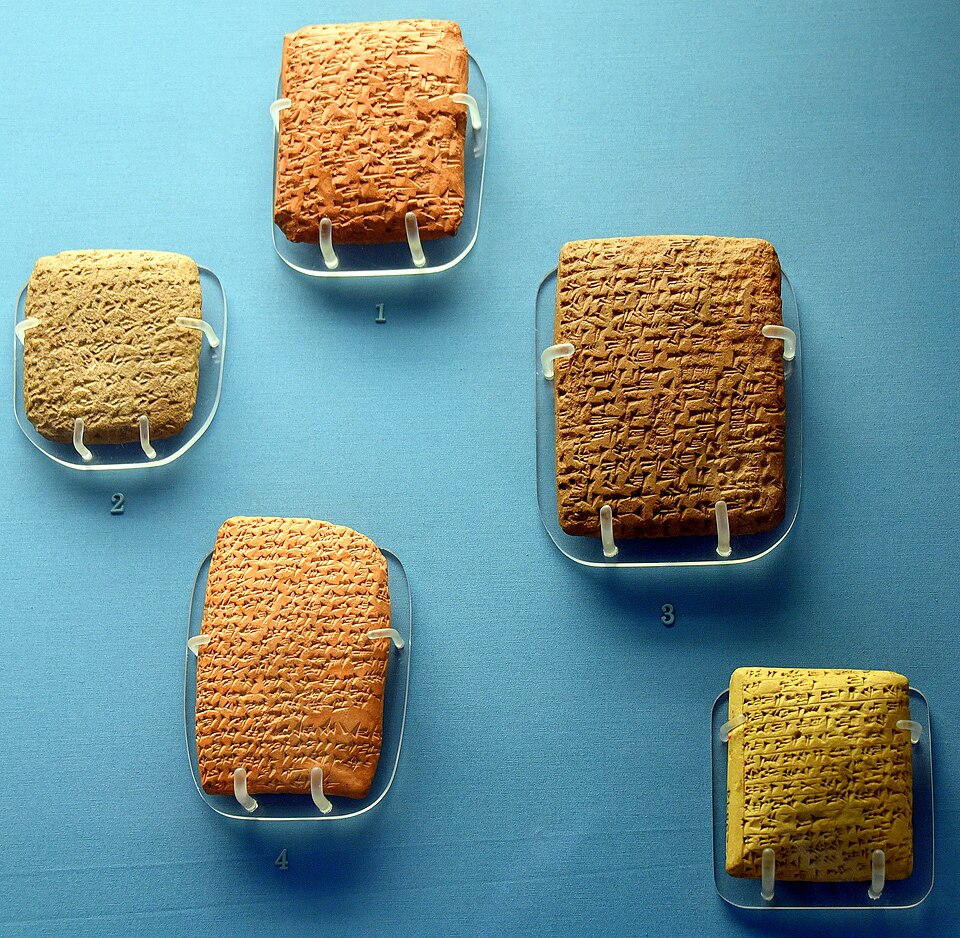 A cuneiform tablet from the Amarna letters, the oldest large surviving diplomatic archive.