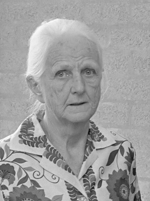 Photograph of Cambridge economist Joan Robinson.
