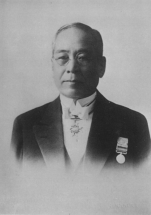 Photograph of Japanese inventor and industrialist Sakichi Toyoda.