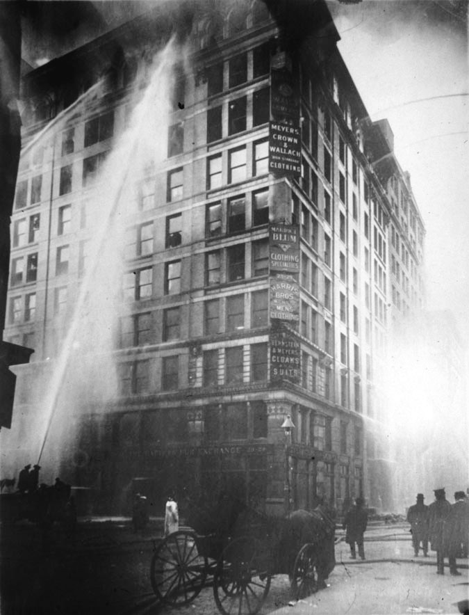 The Triangle Shirtwaist Factory fire of 1911, which killed 146 workers and transformed fire codes.
