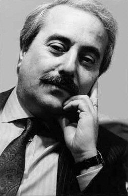 Photograph of Italian anti-mafia judge Giovanni Falcone.