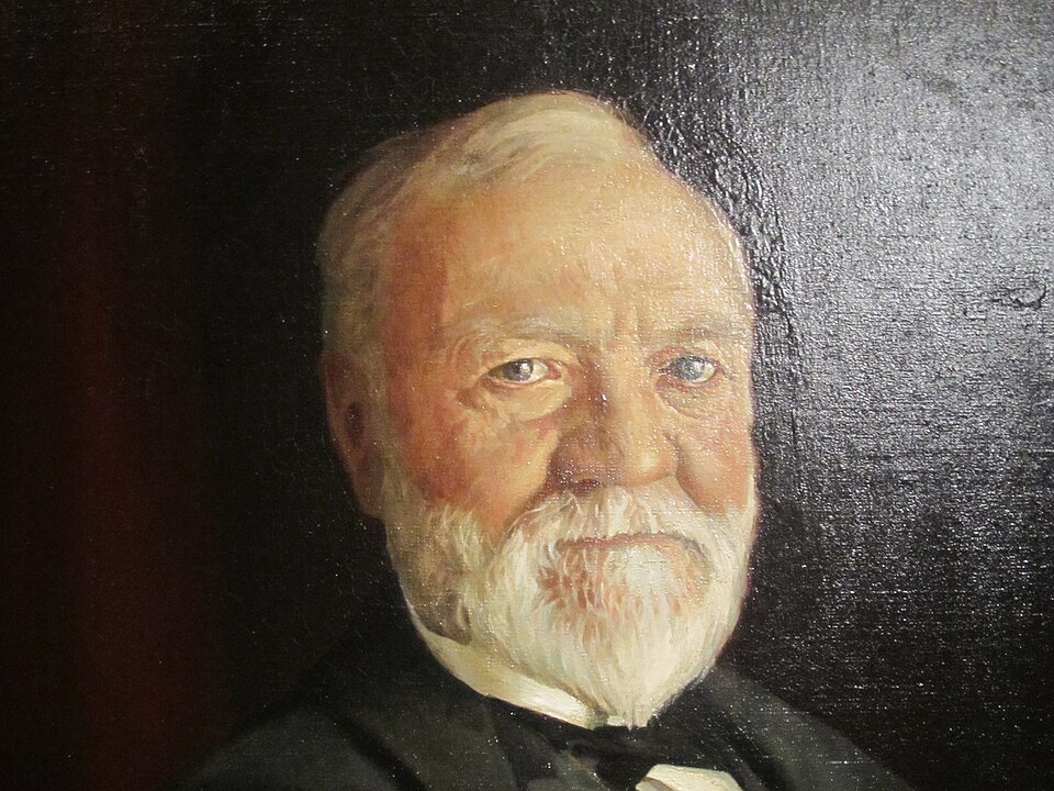 A Carnegie library building, one of 2,509 libraries funded by Andrew Carnegie.