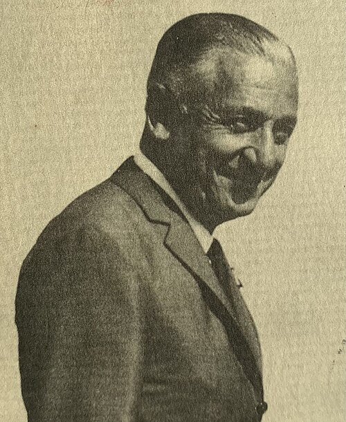 Portrait of Publicis founder Marcel Bleustein-Blanchet.