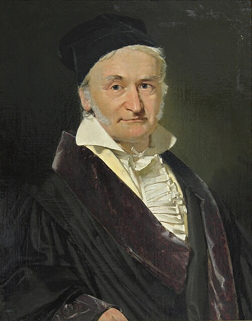 Portrait of Carl Friedrich Gauss, the 'prince of mathematicians'.