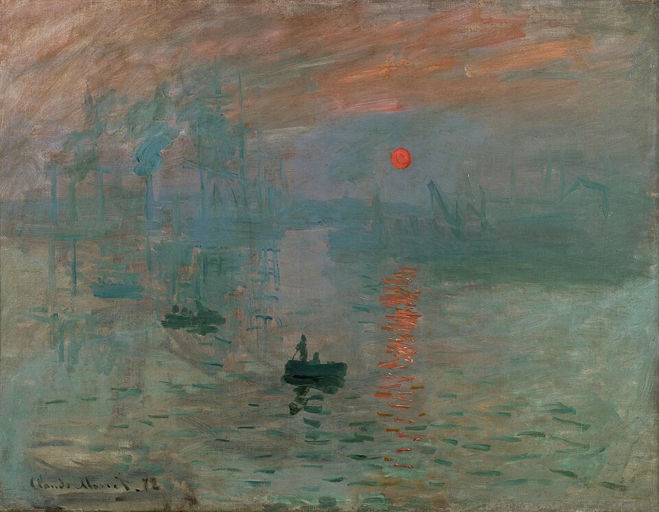 Claude Monet's painting Impression, Sunrise, which gave Impressionism its name.