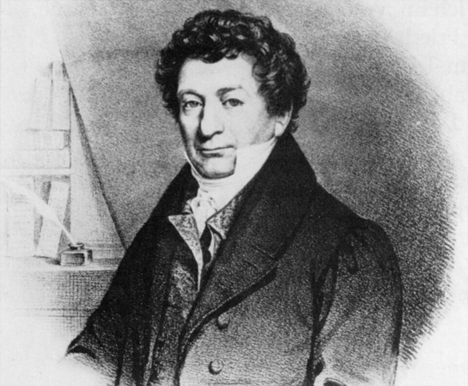 Portrait of Friedrich Sertürner, the pharmacist's assistant who first isolated morphine.