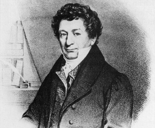 Portrait of Friedrich Sertürner, who first isolated morphine from opium.