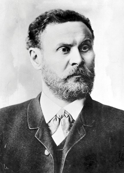 Otto Lilienthal flying one of his gliders near Berlin in the 1890s.