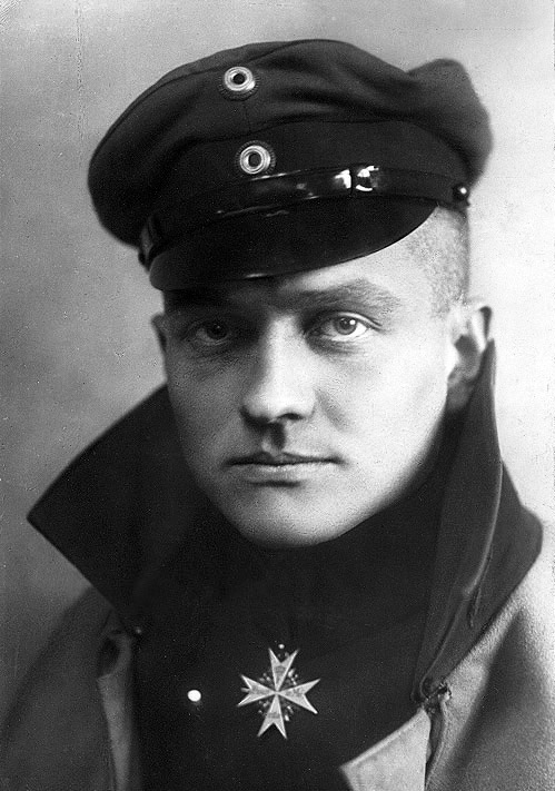 Portrait of First World War fighter ace Manfred von Richthofen.