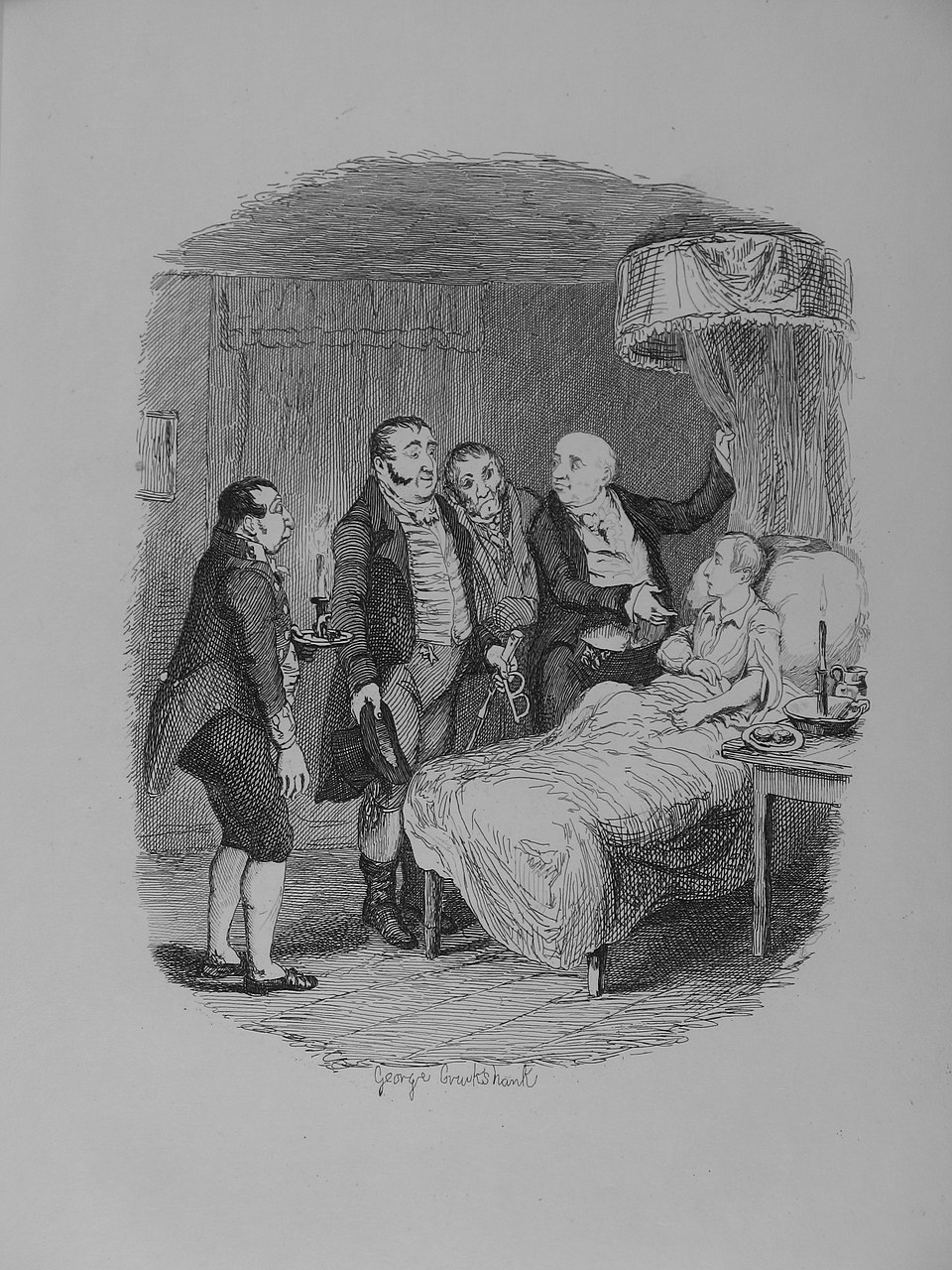 An illustration of London's Bow Street Runners, one of the first organized police detective forces.