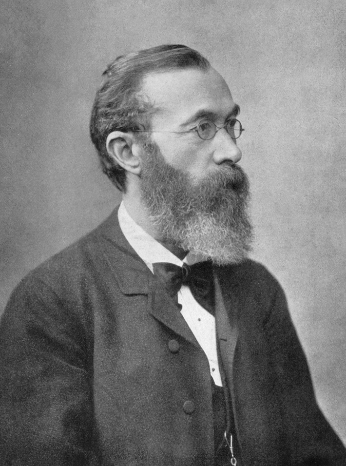 Wilhelm Wundt, founder of the first experimental psychology laboratory, seated with colleagues.
