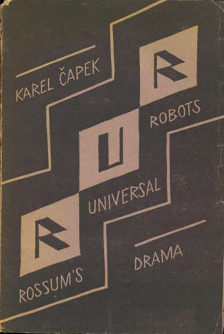 A scene from a stage production of R.U.R., the 1921 play that introduced the word robot