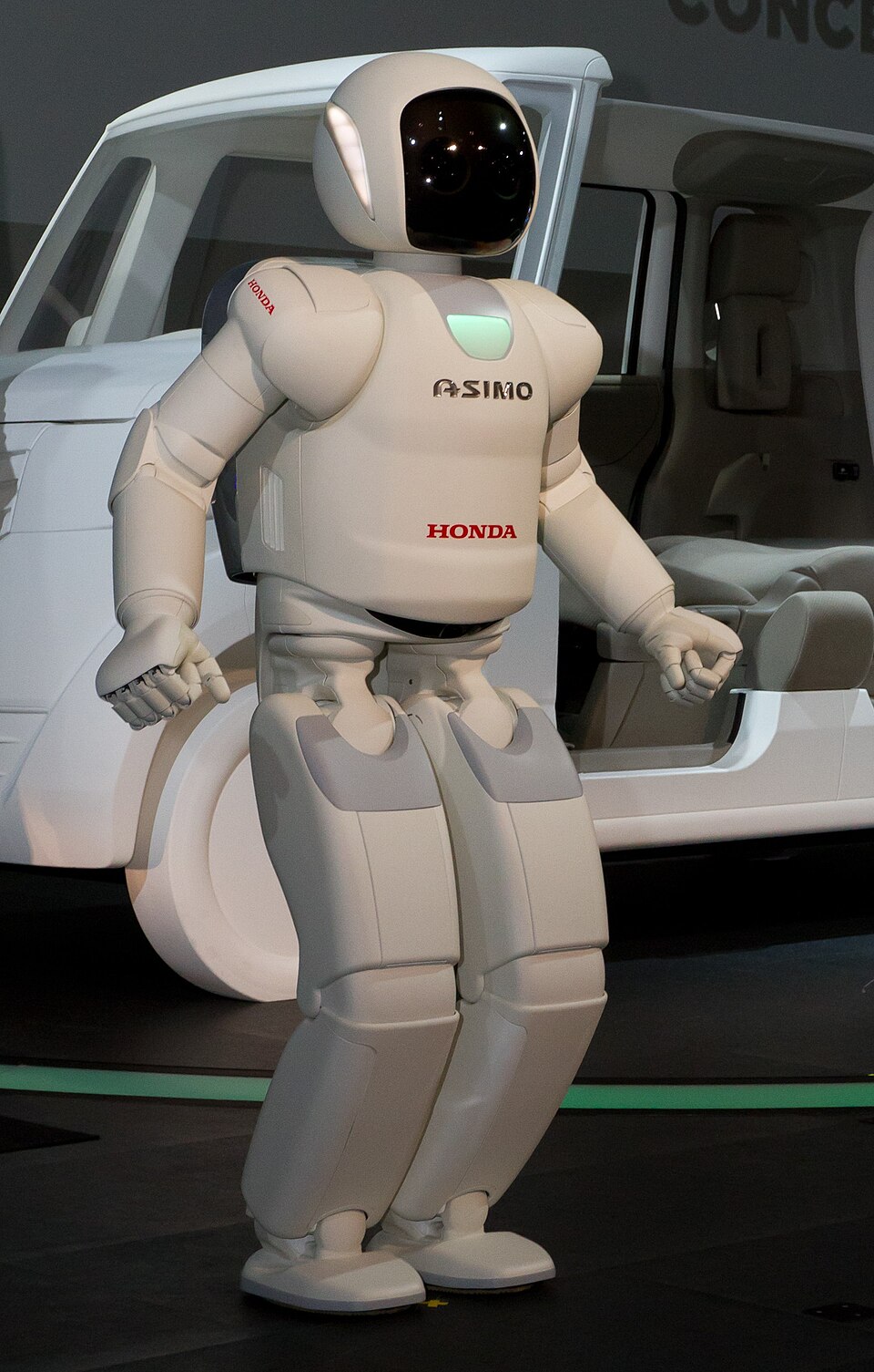 Honda's ASIMO humanoid robot on display