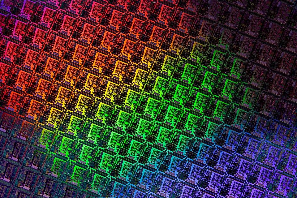 Photolithography equipment used to pattern circuits onto a silicon wafer
