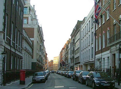 Savile Row in London, the street whose name became shorthand for bespoke tailoring.